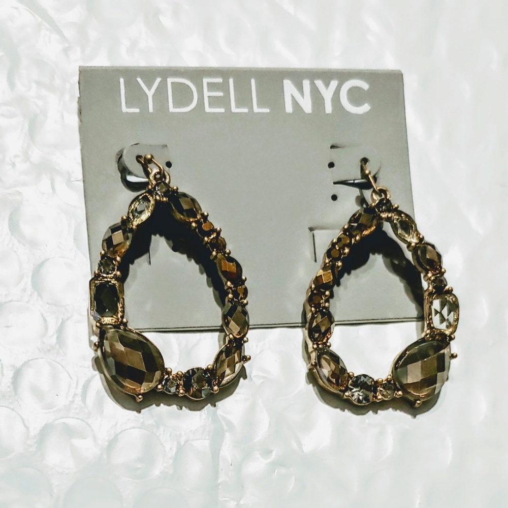 Crystal Cut Gemstone Earrings